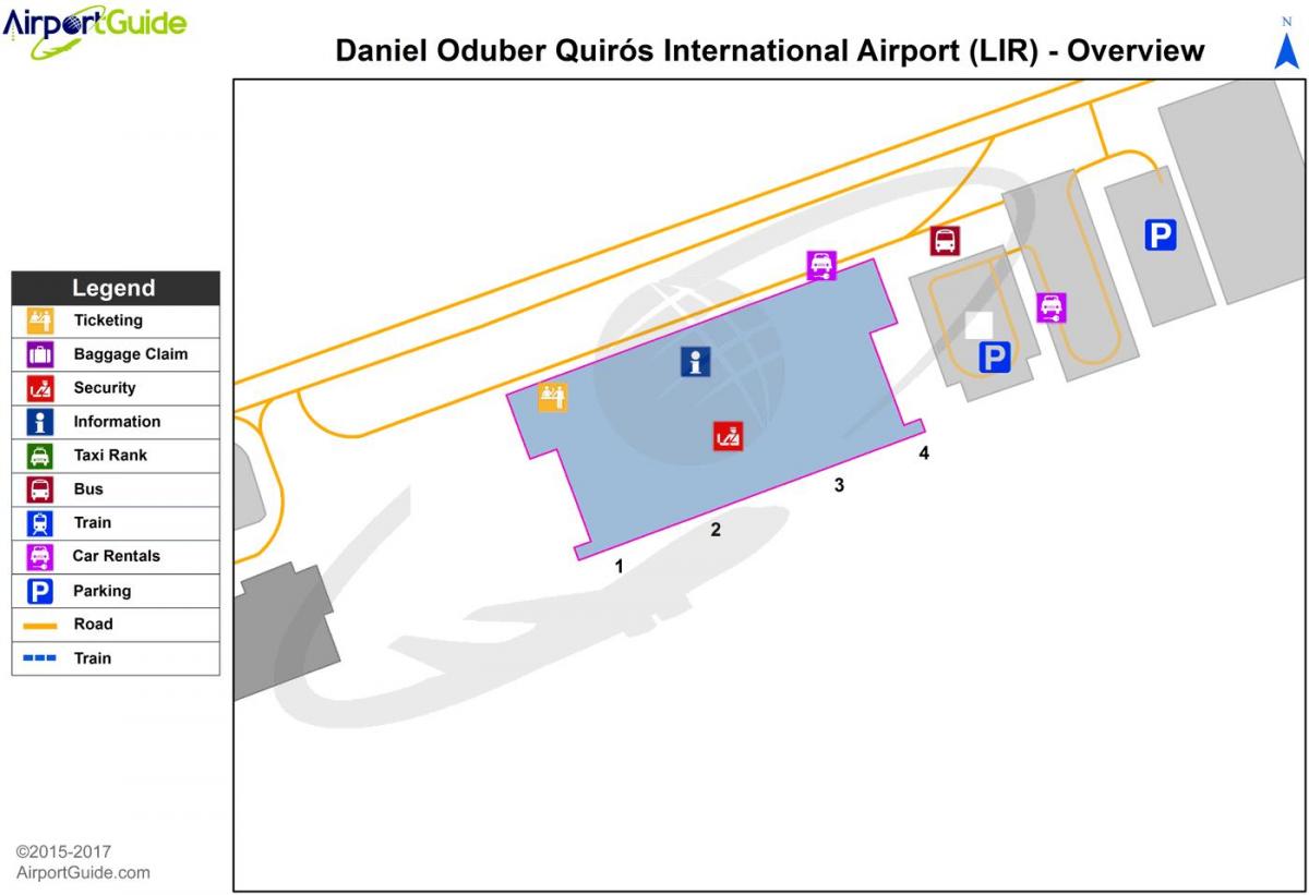 картица терминала аеродрома Либерија 